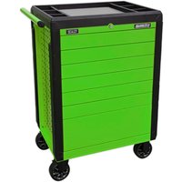 Sealey 7 Drawer Push To Open Hi Vis Tool Roller Cabinet Green Sealey 7 Drawer Push To Open Hi Vis Tool Roller Cabinet Green