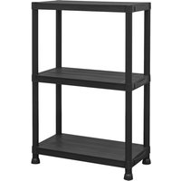 3 Shelf Plastic Racking Shelving Unit