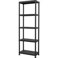 5 Shelf Plastic Racking Shelving Unit