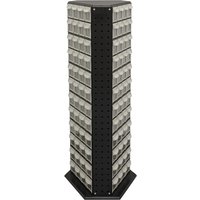 144 Drawer Rotating Bin Storage Cabinet