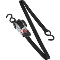 Sealey Auto Retractable Ratchet Tie Down Strap 25mm 3m 300kg Sealey Auto Retractable Ratchet Tie Down Strap 25mm 3m 300kg