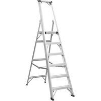 Aluminium Step Ladder 6-Tread Industrial bs 2037/1 AXL6 - Sealey