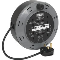 2 Socket Cable Reel Cassette 240v 10m