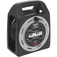 3 Socket Cable Extension Reel Box 240v 15m