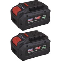 Sealey BK08 20v SV20 Cordless Li-ion Battery 8ah Pack of 2 8ah Sealey BK08 20v SV20 Cordless Li-ion Battery 8ah Pack of 2 8ah