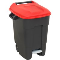 Sealey Foot Pedal Wheelie Bin 100l Red Sealey Foot Pedal Wheelie Bin 100l Red