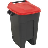 Sealey Wheelie Bin 100l Red Sealey Wheelie Bin 100l Red