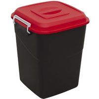 Sealey Polypropylene Refuse/Storage Bin 50l Red Sealey Polypropylene Refuse/Storage Bin 50l Red