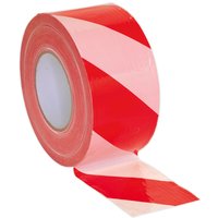 Sealey Hazard Warning Barrier Tape Red / White 48mm 50m Sealey Hazard Warning Barrier Tape Red / White 48mm 50m