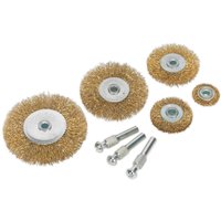 5 Piece Brassed Wire Wheel Set