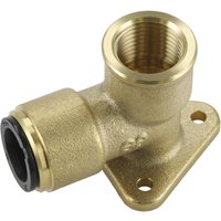 Sealey 1/2" BSP Brass Wingback Elbow for John Guest Speedfit Systems 15mm Pack of 1 Sealey 1/2" BSP Brass Wingback Elbow for John Guest Speedfit Systems 15mm Pack of 1