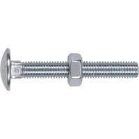 Sealey DIN 603 Coach Bolts and Nuts Zinc Plated M10 75mm Pack of 50 Sealey DIN 603 Coach Bolts and Nuts Zinc Plated M10 75mm Pack of 50