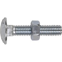 DIN 603 Coach Bolts Nuts Zinc Plated
