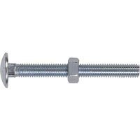 Sealey DIN 603 Coach Bolts and Nuts Zinc Plated M8 75mm Pack of 50 Sealey DIN 603 Coach Bolts and Nuts Zinc Plated M8 75mm Pack of 50