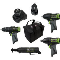 Sealey SV108 Series 10.8v Cordless 4 Piece Power Tool Kit 2 x 2ah Li-ion Battery Charger Bag Sealey SV108 Series 10.8v Cordless 4 Piece Power Tool Kit 2 x 2ah Li-ion Battery Charger Bag