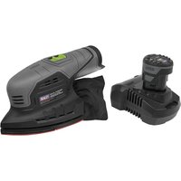 Sealey CP108VDS 10.8v Cordless Detail Sander 1 x 2ah Li-ion Battery Charger No Case Sealey CP108VDS 10.8v Cordless Detail Sander 1 x 2ah Li-ion Battery Charger No Case
