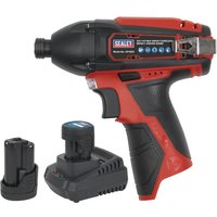 Sealey CP1204 12v Cordless Impact Driver 2 x 1.5ah Li-ion Battery Charger Bag Sealey CP1204 12v Cordless Impact Driver 2 x 1.5ah Li-ion Battery Charger Bag