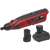 Sealey CP1207 12v Cordless Rotary Multi Tool Kit 2 x 1.5ah Li-ion Battery Charger Bag Sealey CP1207 12v Cordless Rotary Multi Tool Kit 2 x 1.5ah Li-ion Battery Charger Bag