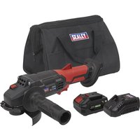 Sealey CP20VAGB 20v Cordless Angle Grinder 115mm 1 x 4ah Li-ion Battery Charger Bag Sealey CP20VAGB 20v Cordless Angle Grinder 115mm 1 x 4ah Li-ion Battery Charger Bag