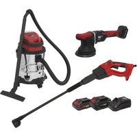 CP20V 20v Cordless 3 Piece Car Valeting Power Tool Kit