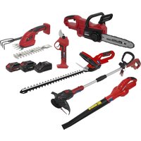 SV20 20v Cordless 6 Piece Garden Maintenance Power Tool Kit