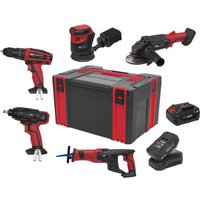 Sealey CP20V 20v Cordless 5 Piece Power Tool Kit 2 x 3ah Li-ion Battery Charger Case Sealey CP20V 20v Cordless 5 Piece Power Tool Kit 2 x 3ah Li-ion Battery Charger Case