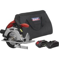Sealey CP20VCS 20v Cordless Circular Saw 150mm 1 x 2ah Li-ion Battery Charger Bag Sealey CP20VCS 20v Cordless Circular Saw 150mm 1 x 2ah Li-ion Battery Charger Bag