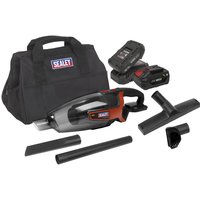 Sealey CP20VCV 20v Cordless Handheld Vacuum Cleaner 1 x 2ah & 1 x4ah Li-ion Battery Charger Bag Sealey CP20VCV 20v Cordless Handheld Vacuum Cleaner 1 x 2ah & 1 x4ah Li-ion Battery Charger Bag