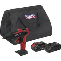 Sealey CP20VGG 20v Cordless Glue Gun 1 x 2ah Li-ion Battery Charger Bag Sealey CP20VGG 20v Cordless Glue Gun 1 x 2ah Li-ion Battery Charger Bag