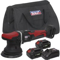 Sealey CP20VOP 20v Cordless Orbital Polisher 125mm 2 x 4ah Li-ion Battery Charger Bag Sealey CP20VOP 20v Cordless Orbital Polisher 125mm 2 x 4ah Li-ion Battery Charger Bag