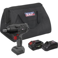 Sealey CP20VPIW 20v Cordless Brushless 1/2" Drive Impact Wrench 1 x 4ah Li-ion Battery Charger Bag Sealey CP20VPIW 20v Cordless Brushless 1/2" Drive Impact Wrench 1 x 4ah Li-ion Battery Charger Bag