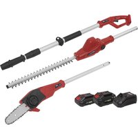 Sealey CP20VTPCOMBO 20v Cordless Hedge Trimmer Tree Pruner 1 x 2ah & 1 x 4ah Li-ion Battery Charger Sealey CP20VTPCOMBO 20v Cordless Hedge Trimmer Tree Pruner 1 x 2ah & 1 x 4ah Li-ion Battery Charger