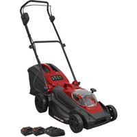 CP40VLM Twin 20v Cordless Rotary Lawnmower 400mm 2 x 4ah Li ion Battery Charger