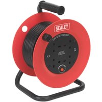 4 Socket Heavy Duty Cable Reel 240v 25m