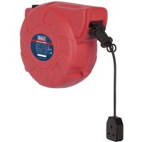 Sealey Wall Mounted Auto Cable Extension Reel 240v 25m Sealey Wall Mounted Auto Cable Extension Reel 240v 25m