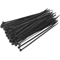 Sealey Black Cable Ties 150mm 3.6mm Sealey Black Cable Ties 150mm 3.6mm