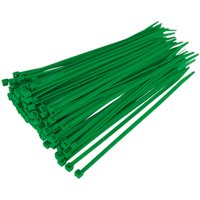 Sealey Cable Ties Green Pack of 100 200mm 4.8mm Sealey Cable Ties Green Pack of 100 200mm 4.8mm