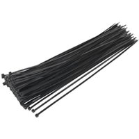 Sealey Black Cable Ties 380mm 4.8mm Sealey Black Cable Ties 380mm 4.8mm