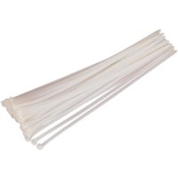 Sealey White Cable Ties 450mm 7.6mm Sealey White Cable Ties 450mm 7.6mm