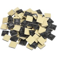 Sealey Self Adhesive Cable Tie Mounts Black 20mm Pack of 100 Sealey Self Adhesive Cable Tie Mounts Black 20mm Pack of 100