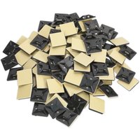 Sealey Self Adhesive Cable Tie Mounts Black 25mm Pack of 100 Sealey Self Adhesive Cable Tie Mounts Black 25mm Pack of 100