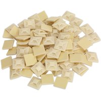 Sealey Self Adhesive Cable Tie Mounts White 25mm Pack of 100 Sealey Self Adhesive Cable Tie Mounts White 25mm Pack of 100