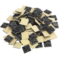 Sealey Self Adhesive Cable Tie Mounts Black 30mm Pack of 100 Sealey Self Adhesive Cable Tie Mounts Black 30mm Pack of 100