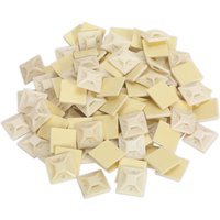 Sealey Self Adhesive Cable Tie Mounts White 30mm Pack of 100 Sealey Self Adhesive Cable Tie Mounts White 30mm Pack of 100