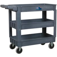 Sealey Heavy Duty 3 Shelf Composite Trolley Grey Sealey Heavy Duty 3 Shelf Composite Trolley Grey