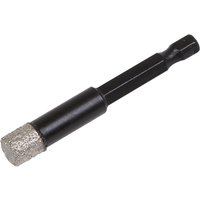 Sealey DBD Hex Shank Diamond Porcelain Tile Drill Bit 10mm Sealey DBD Hex Shank Diamond Porcelain Tile Drill Bit 10mm