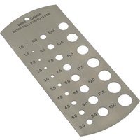 Sealey Drill Bit Size Gauge Metric Sealey Drill Bit Size Gauge Metric