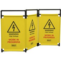 Sealey Folding Safety Barrier for Hybrid and Electric Vehicles Sealey Folding Safety Barrier for Hybrid and Electric Vehicles