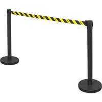 EV23 Retractable Safety Belt Barrier Post Set