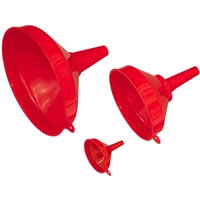 Sealey 3 Piece Fixed Spout Funnel Set Sealey 3 Piece Fixed Spout Funnel Set